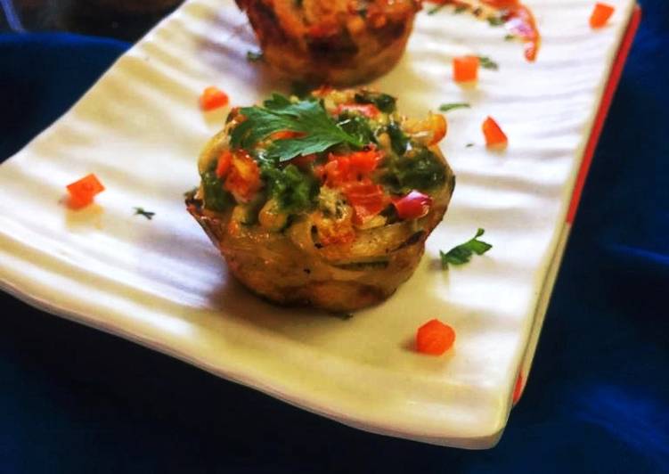 Easiest Way to Make Homemade Cheesy Fettuccine muffin