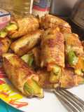Rollitos de pechuga rellena de verduras