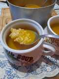 Sopa casera con arroz (entrada)