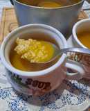 Sopa casera con arroz (entrada)