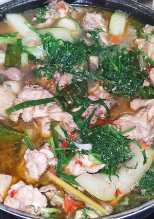 รูปของ แกงอ่อมไก่ใส่ฟักใส่ผักชีลาว