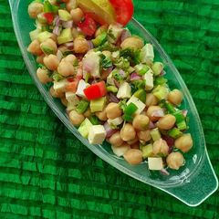 A picture of Chickpeas-Paneer Salad.