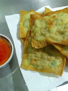 簡易版的月亮蝦餅 的食譜成品照片