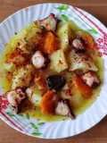 Porrusalda con pulpo