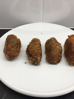 Una foto de Croquetas de ceps (setas) con avena (SIN SAL)
