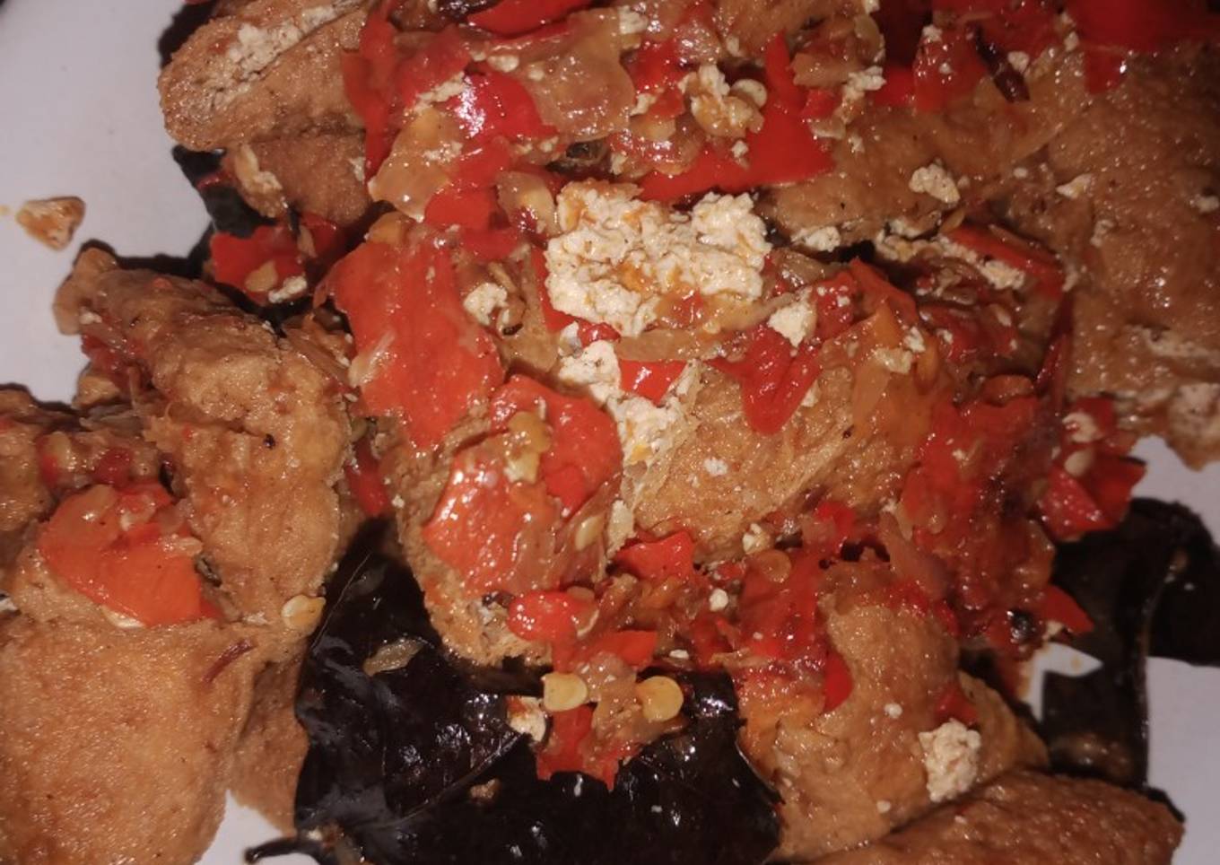 Balado tahu coklat