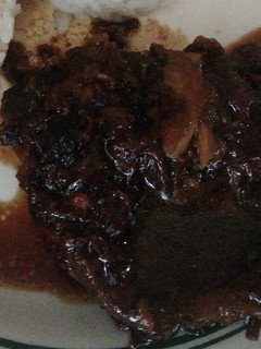 Una foto de Carne a la olla con vino tinto