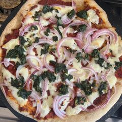 A picture of (1) Homemade Pizza.