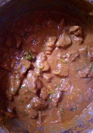 A picture of Spicy liver stew.
