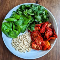 A picture of Basil & Tomato Casarecce.