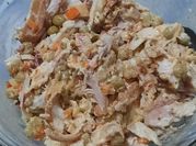 Una foto de pollo cocido