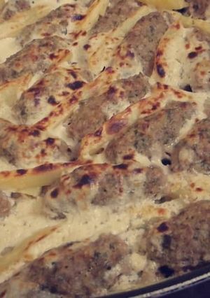 صورة لوصفة الكبه بصينيه مع البطاطس 😋💜