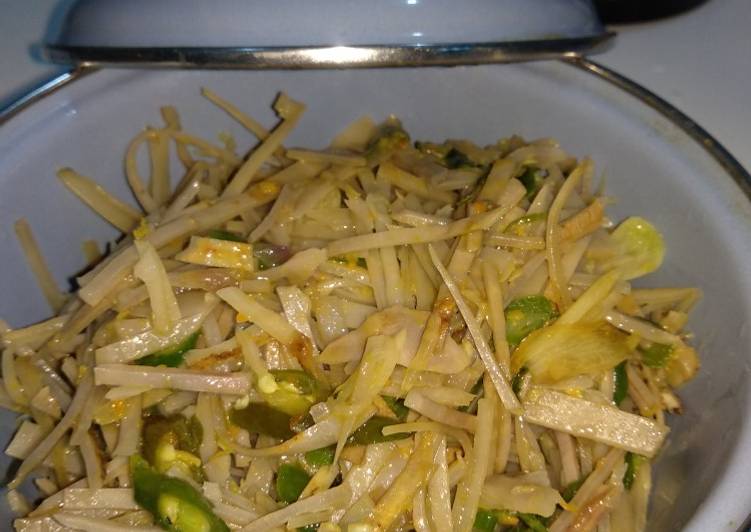 Bagaimana meracik Tumis Kulit Singkong, Enak Banget