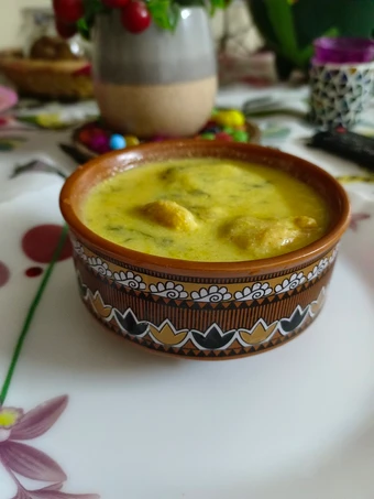 Recipe Palak Meethi Kadhi which Delicious