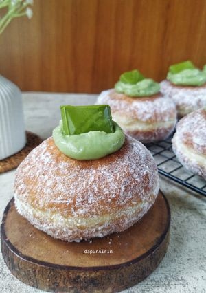 Foto resep Donat Vla Matcha
