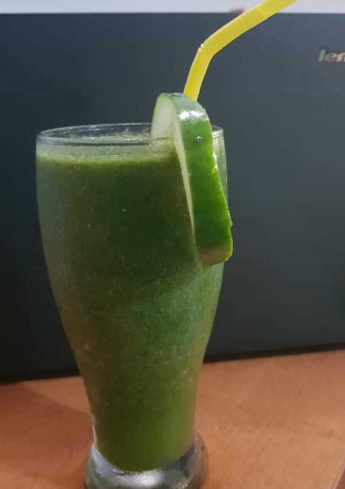 A picture of Cucumber ginger drink.