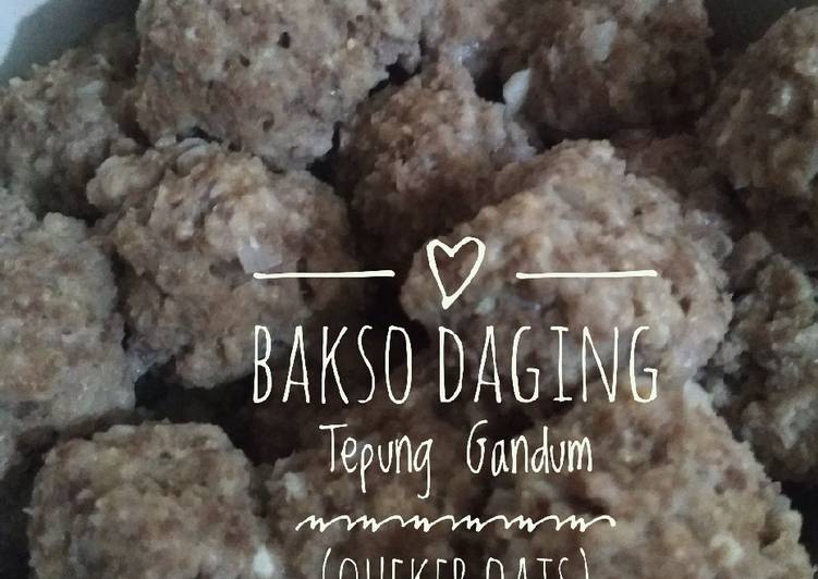 Langkah mengolah Bakso daging tepung gandum gurih