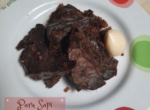 Foto resep 46. Paru Sapi bumbu Bacem