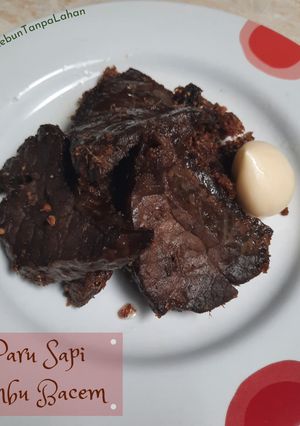 Foto resep 46. Paru Sapi bumbu Bacem