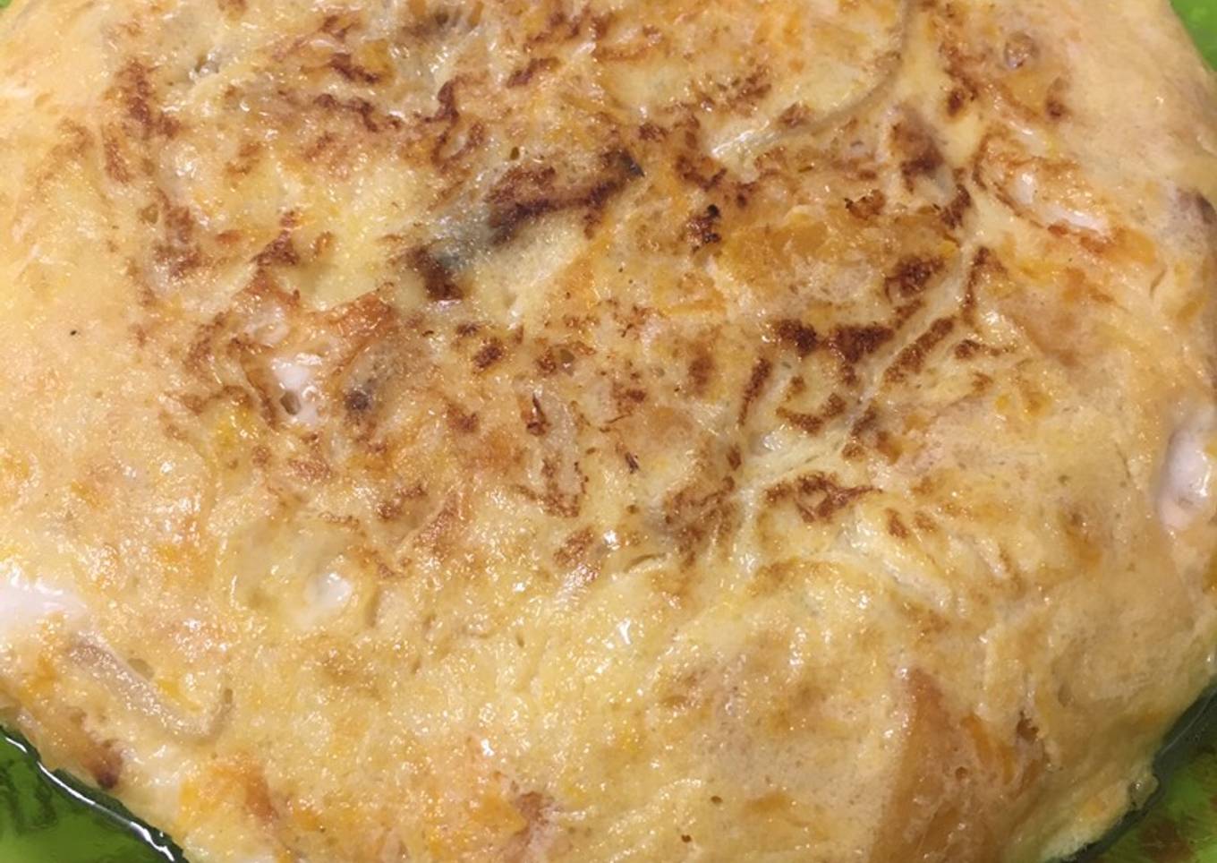 Tortilla de calabaza y queso