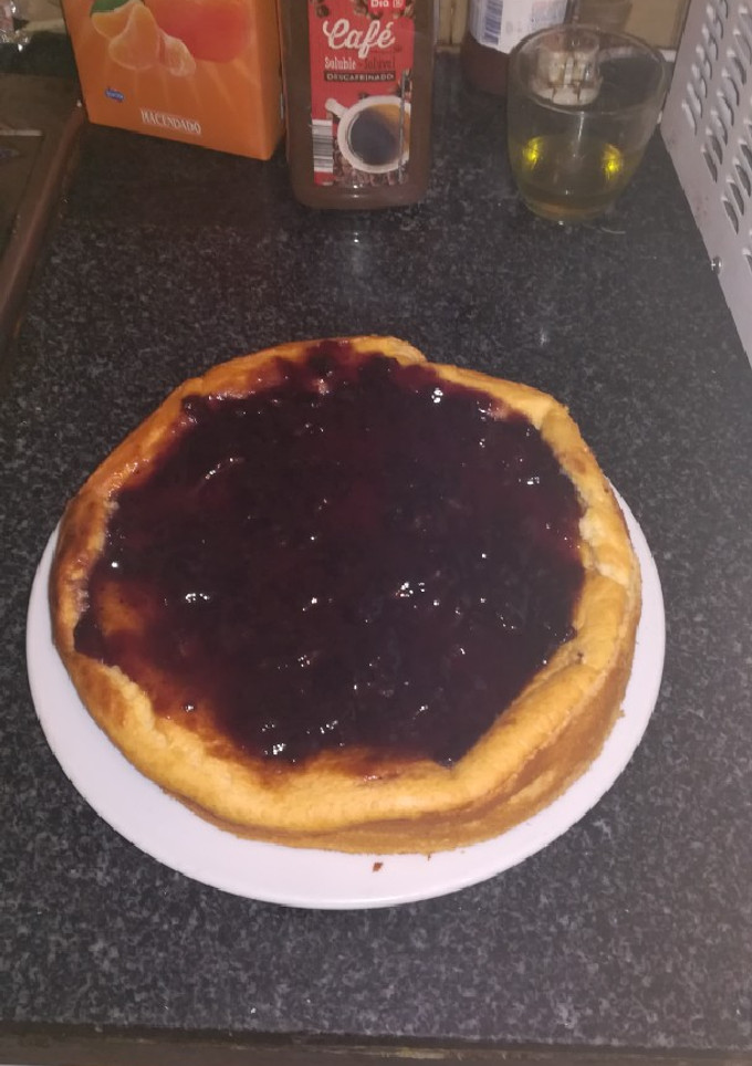 Una foto de Tarta de yogur y queso apta para diabéticos