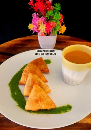 A picture of Chana Dal Onion Samosa - Street Style Special Surti Samosa (Ramadan Special).