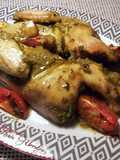 Picantón al horno en lata, con hierbas aromáticas y especias nobles