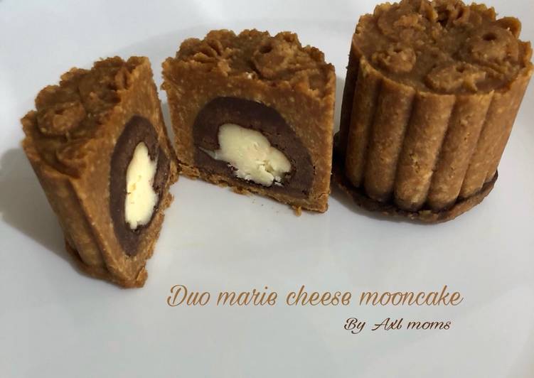 Resep Duo Marie Cheese Mooncake (no bake) Anti Gagal