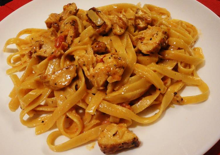 Recipe of Super Quick Homemade Cajun Chicken Fettuccine Alfredo