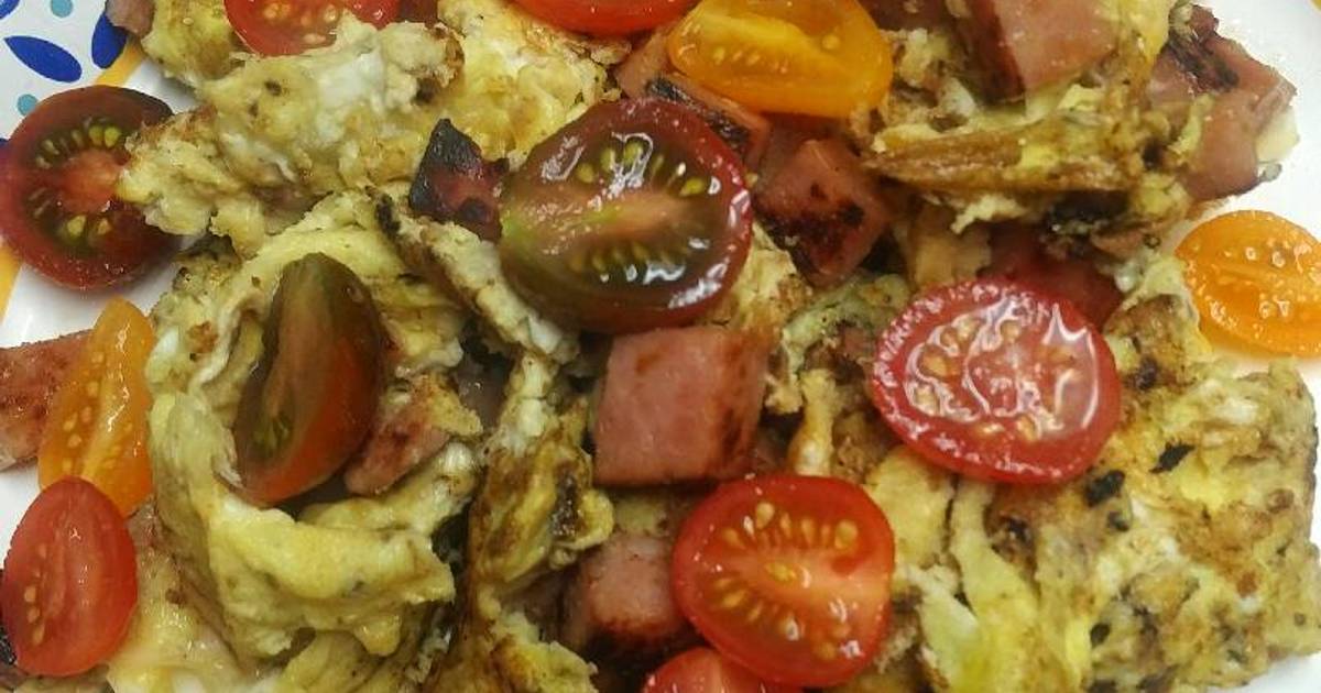 Ham and Eggs Recipe by skunkmonkey101 - Cookpad
