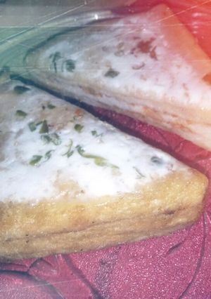 A picture of Vegetable cheesy sandwich.