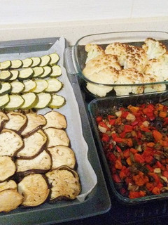 Una foto de Verduras al horno