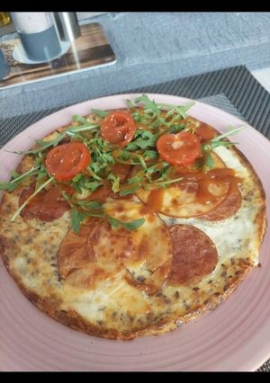 Jégcsapretek pizza – keto, gluténmentes recept fotója