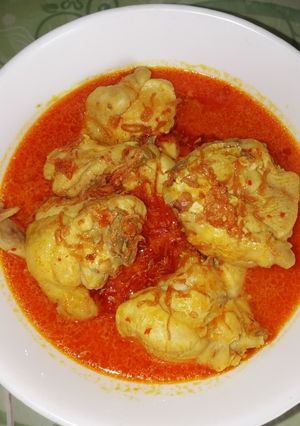 Foto resep Opor ayam kuah santan merah