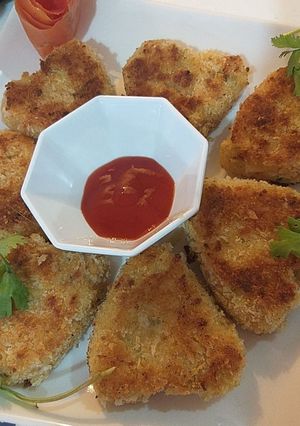 A picture of Potato cutlets.