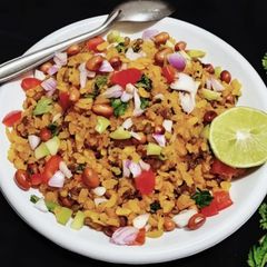 A picture of Healthy Moong Poha for breakfast.