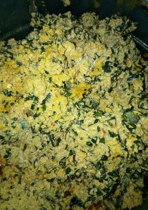 A picture of Goat Meat Egusi Soup.