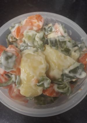Una foto de Papas mayo