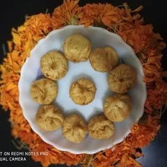 A picture of Homemade modak.