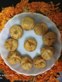A picture of Homemade modak.