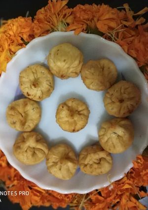 A picture of Homemade modak.