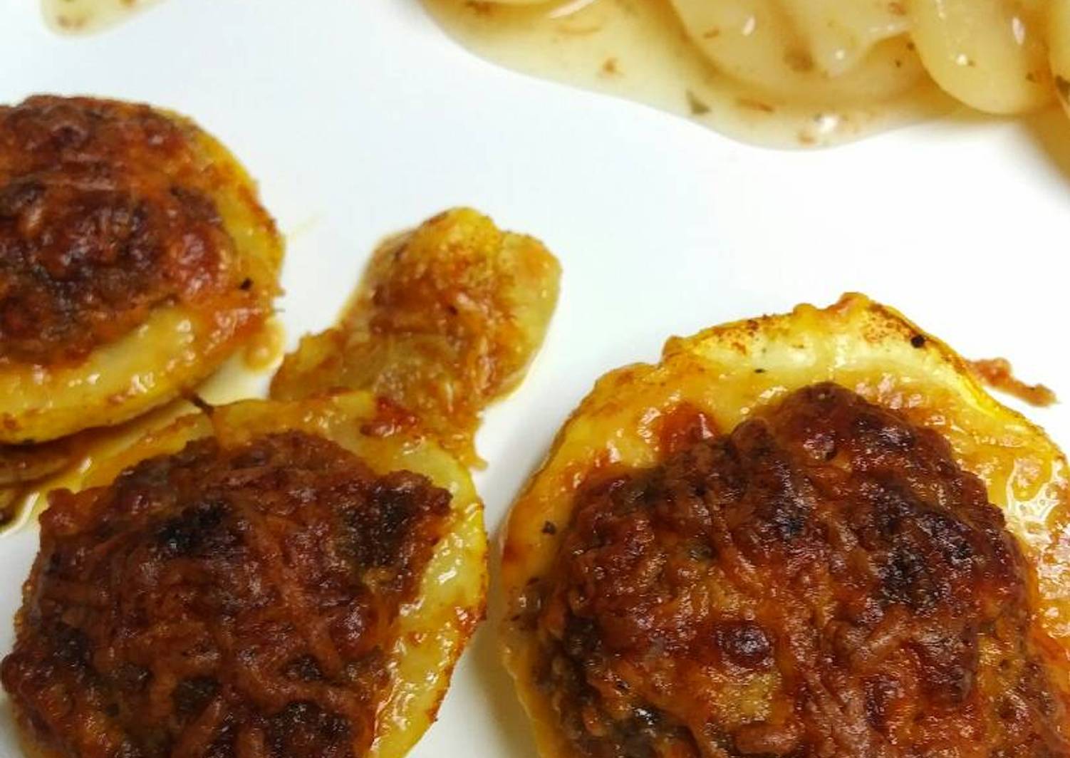 Cheesy Sausage stuffed in Pattypan Squash Recipe by