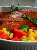 Rouget grondin au vin blanc