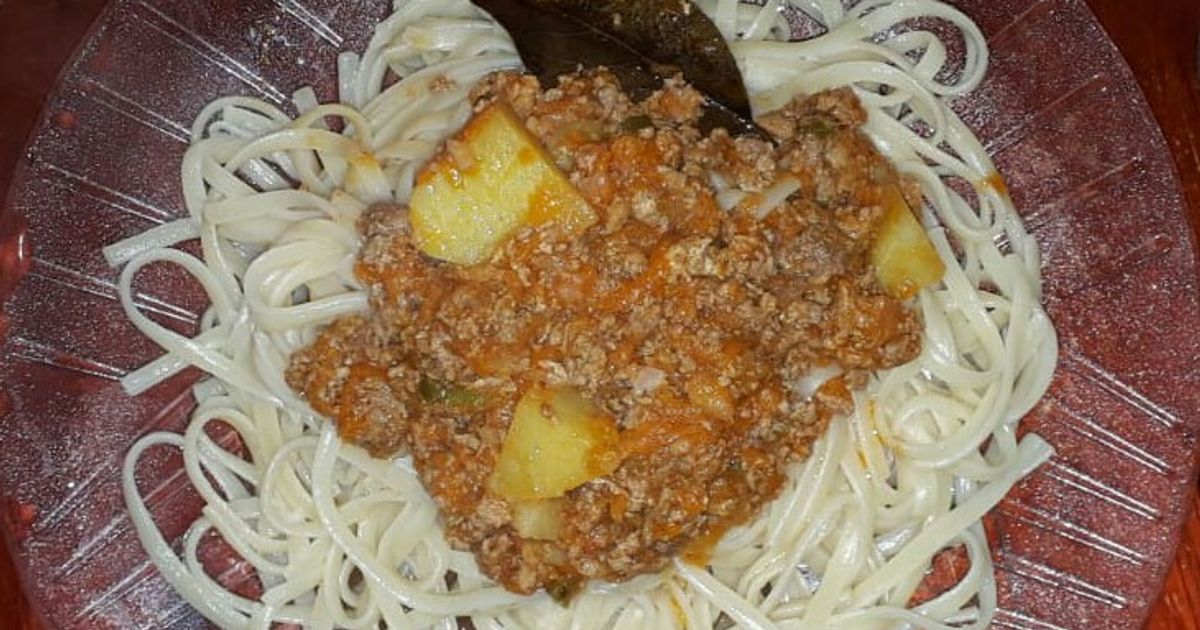 Fideos Espaguetis🍜 Con Tuco De Pollo 🍗 Receta de Marisol Lombardo