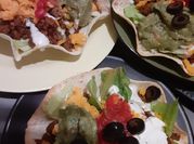 A picture of ground beef taco