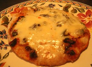 Una foto de Pizzetas Aztecas integraladas