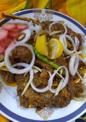 A picture of Mutton masala chops.