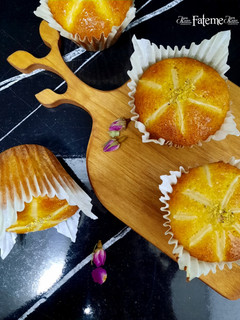 عکسی از دستور کاپ کیک کرم دار