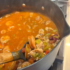 A picture of Chicken Firehouse Beans.