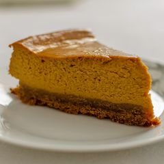 A picture of Pumpkin cream Cheesecake.